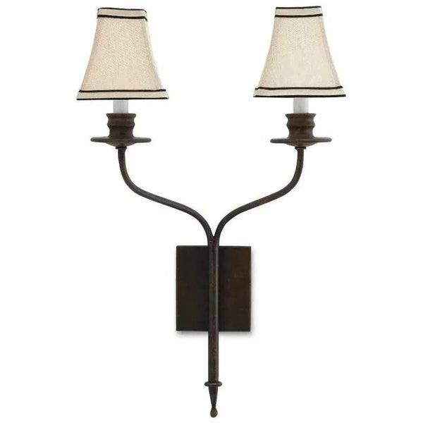 Bronze Gold Highlight Wall Sconce - LOOMLAN - Currey & Co - Wall Sconces