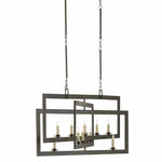 Bronze Gold Middleton Bronze Rectangular Chandelier