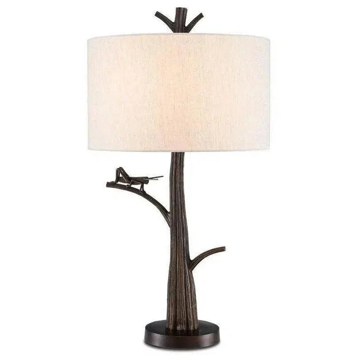 Bronze Grasshopper Table Lamp - LOOMLAN - Currey & Co - Table Lamps