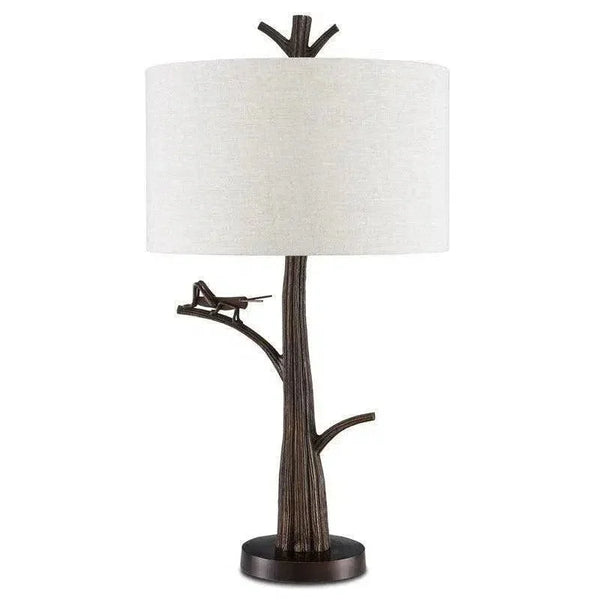 Bronze Grasshopper Table Lamp - LOOMLAN - Currey & Co - Table Lamps