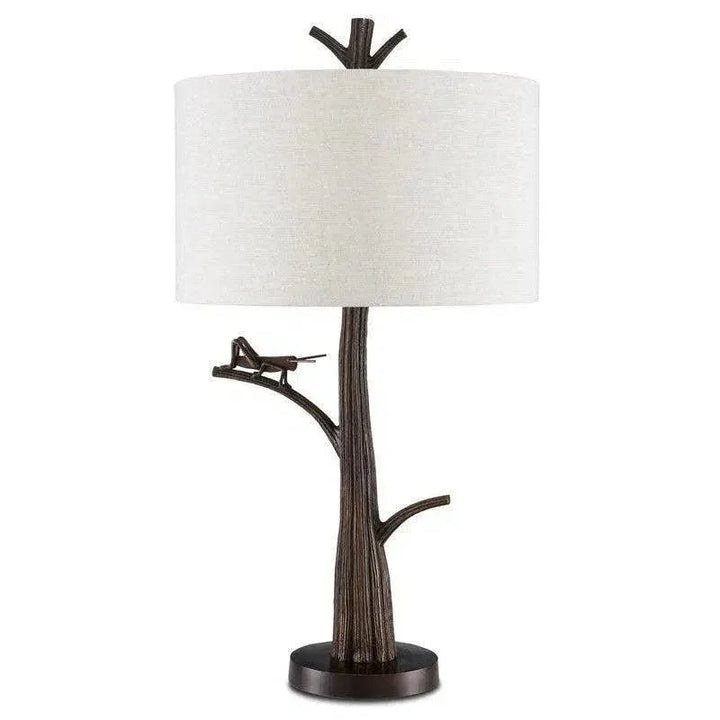 Bronze Grasshopper Table Lamp - LOOMLAN - Currey & Co - Table Lamps