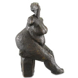 Bronze Lady Dreaming Bronze Statues & Sculptures LOOMLAN By Currey & Co