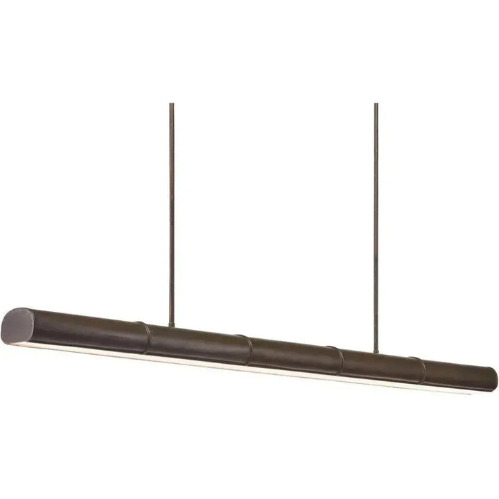 Bronze Verdigris White Lyon Linear Large Chandelier - LOOMLAN - Currey & Co - Chandeliers