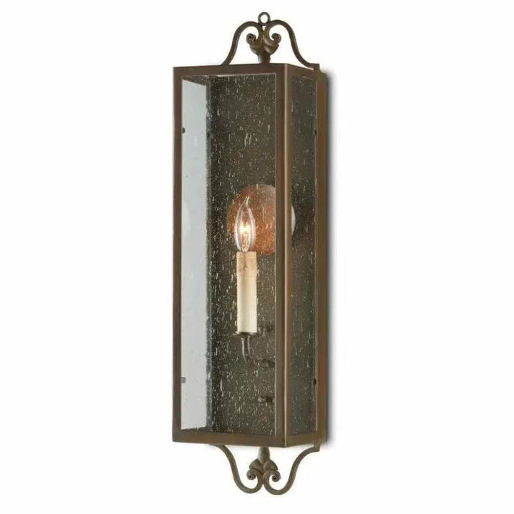 Bronze Verdigris Wolverton Wall Sconce - LOOMLAN - Currey & Co - Wall Sconces