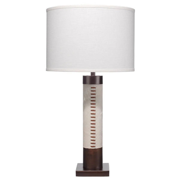 Bronze and White Hair On Hide Sheridan Table Lamp Table Lamps LOOMLAN By Jamie Young