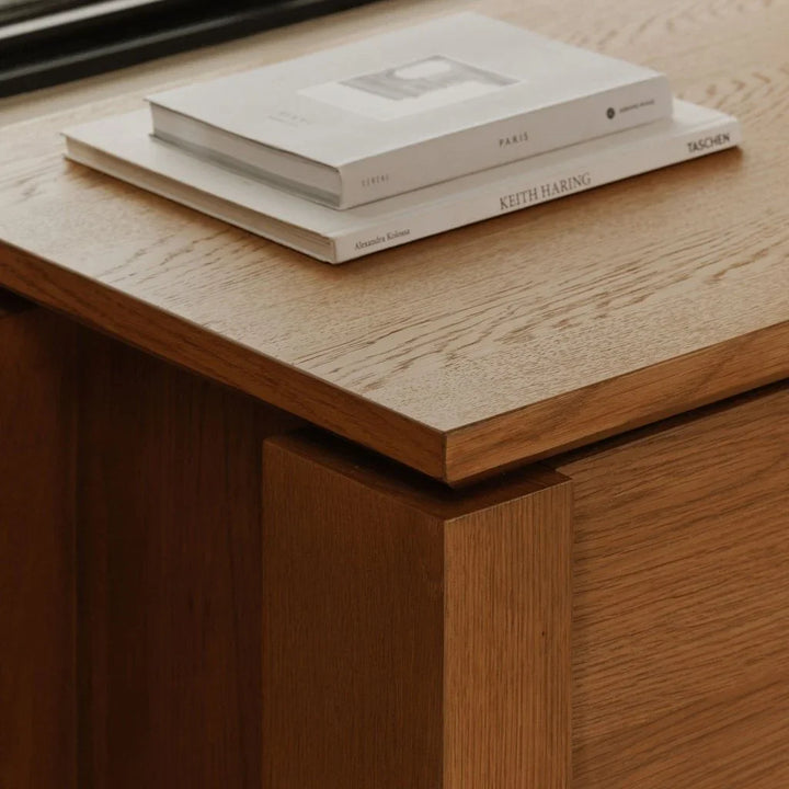 Brook Country Oak With Floating Top Chest - LOOMLAN - Moe's Home - Chests