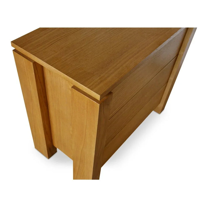 Brook Country Oak With Floating Top Chest - LOOMLAN - Moe's Home - Chests