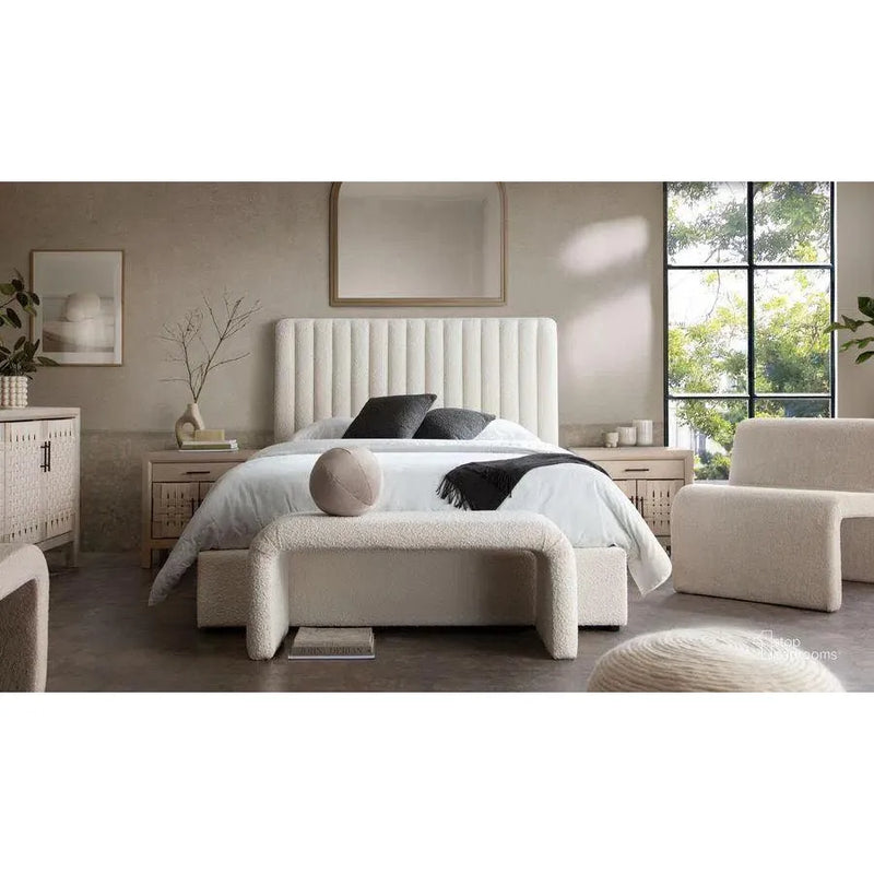 Brooke Ivory Boucle Bed Frame-Beds-Diamond Sofa-LOOMLAN