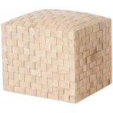 Brooklyn Leather Stylish Pouf