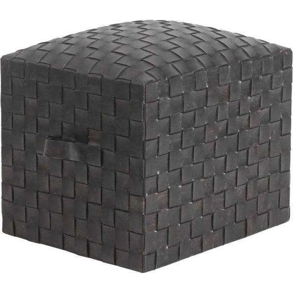 Brooklyn Leather Stylish Pouf