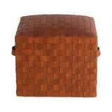 Brooklyn Leather Stylish Pouf