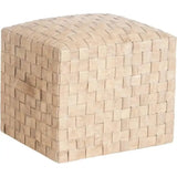 Brooklyn Leather Stylish Pouf