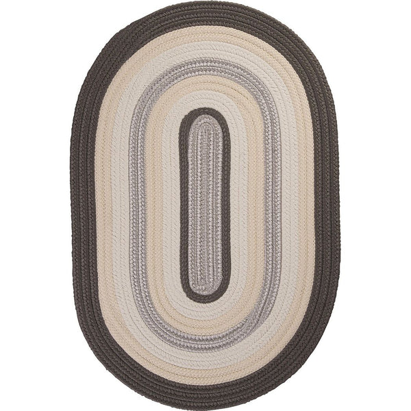 Brooklyn Modern Oval Outdoor Rugs-Outdoor Rugs-Colonial Mills-Slate-2' x 3'-LOOMLAN