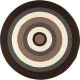 Brooklyn Modern Round Outdoor Rugs-Outdoor Rugs-Colonial Mills-Brownstone-3' x 3'-LOOMLAN