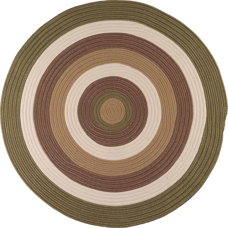 Brooklyn Modern Round Outdoor Rugs-Outdoor Rugs-Colonial Mills-Moss-3' x 3'-LOOMLAN