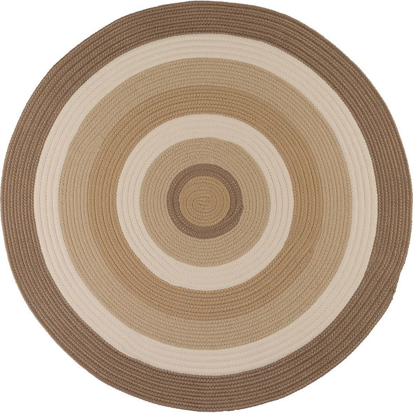 Brooklyn Modern Round Outdoor Rugs-Outdoor Rugs-Colonial Mills-Natural-3' x 3'-LOOMLAN