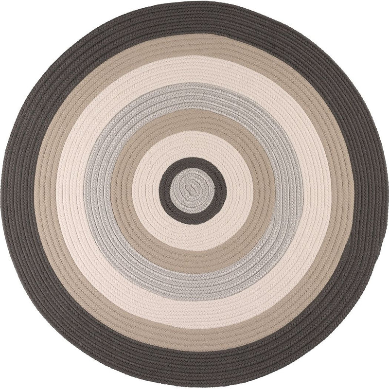 Brooklyn Modern Round Outdoor Rugs-Outdoor Rugs-Colonial Mills-Slate-3' x 3'-LOOMLAN