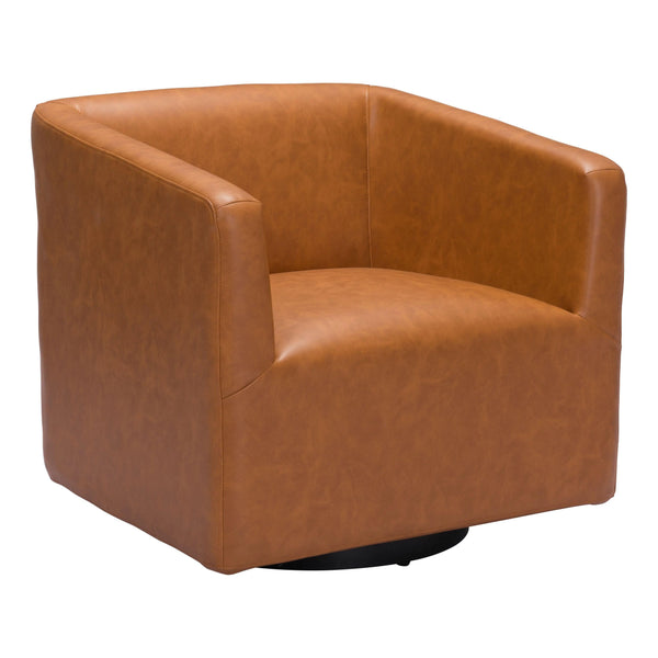 Brooks Accent Chair Brown Club Chairs LOOMLAN By Zuo Modern