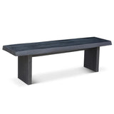 Brooks Wooden Modern Bench-Dining Benches-Urbia-Ebonized-102" W-LOOMLAN