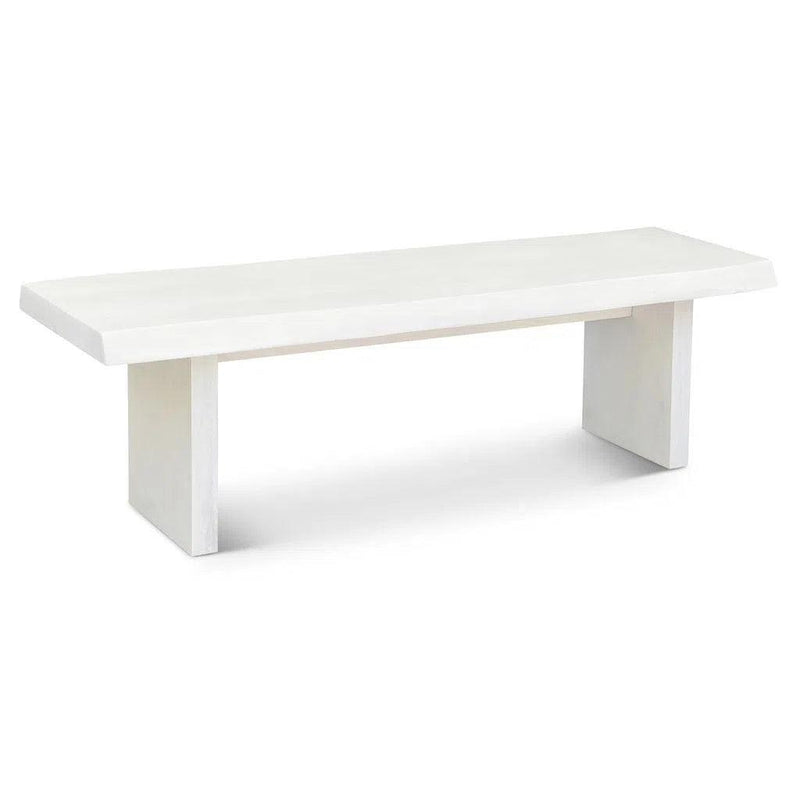 Brooks Wooden Modern Bench-Dining Benches-Urbia-White Wash-78" W-LOOMLAN