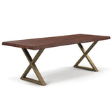 Brooks X Base Rectangular Dining Table