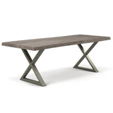 Brooks X Base Rectangular Dining Table