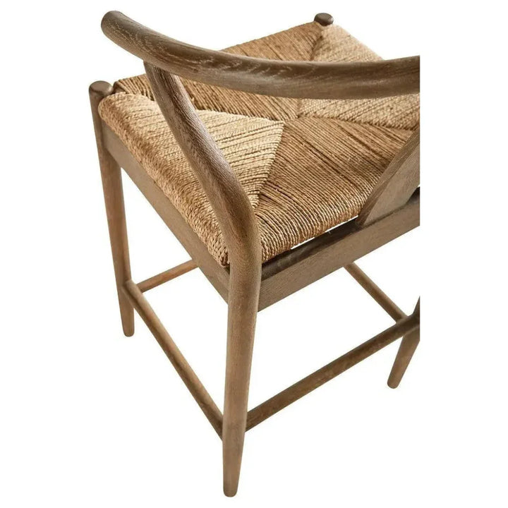 Broomstick Counter Stool a hand woven seat - LOOMLAN - Furniture Classics - Counter Stools