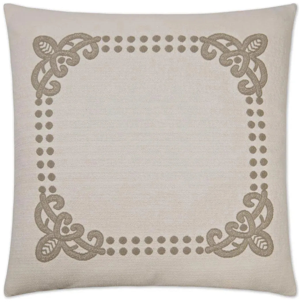 Brouhaha Grey Throw Pillow With Insert