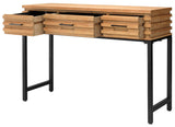 Brown Fir Wood Iron Logan Console Console Tables LOOMLAN By Jamie Young