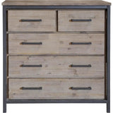 Brown Industrial Irondale 5 Drawer Chest