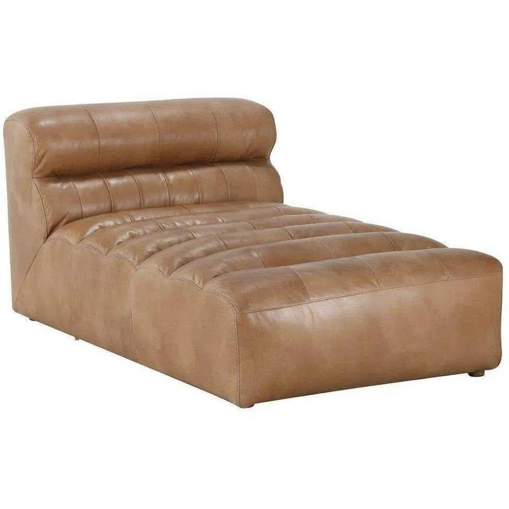 Brown Leather Lounge Chaise Indoor