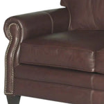 Brown Leather Sofa 3 Seater Leather Couch American Made