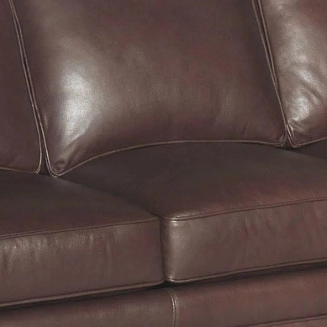 Brown Leather Sofa 3 Seater Leather Couch American Made