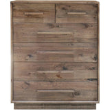 Brown Reclaimed Solid Wood Nevada 6 Drawer Chest