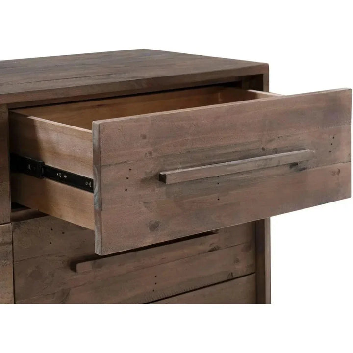 Brown Reclaimed Solid Wood Nevada 6 Drawer Dresser - LOOMLAN - LH Imports - Dressers