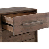 Brown Reclaimed Solid Wood Nevada 6 Drawer Dresser