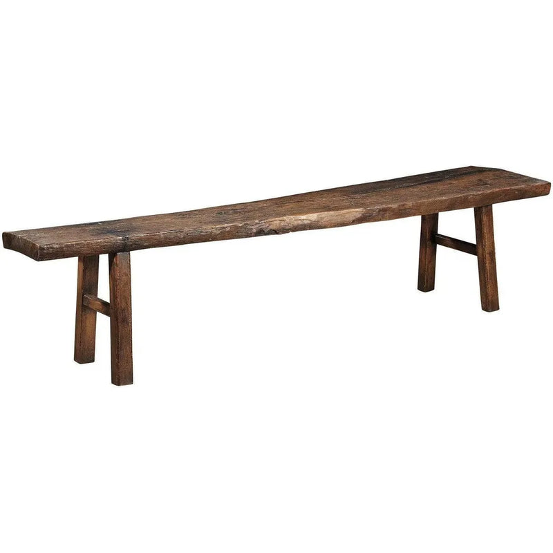 Furniture Classics-Brown Simple Antique Bench-Bedroom Benches-LOOMLAN