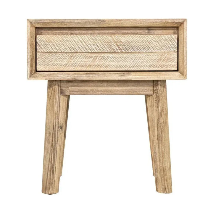Brown Solid Wood Gia 1 Drawer Nightstand - LOOMLAN - LH Imports - Nightstands