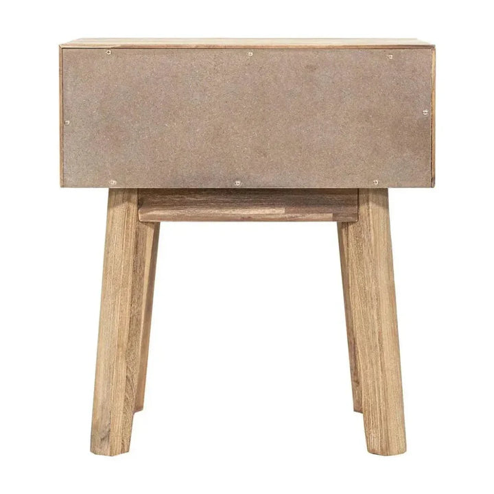 Brown Solid Wood Gia 1 Drawer Nightstand - LOOMLAN - LH Imports - Nightstands