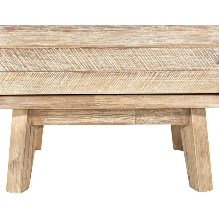 Brown Solid Wood Gia 2 Drawer Nightstand - LOOMLAN - LH Imports - Nightstands