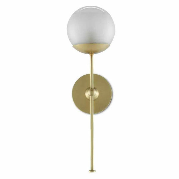 Brushed Brass Montview Wall Sconce Wall Sconces LOOMLAN By Currey & Co