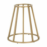 Brushed Gold Turino Round Dining Table Only