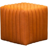 Bryant Leather Finish Cube Ottoman