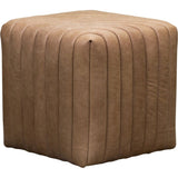 Bryant Leather Finish Cube Ottoman