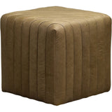 Bryant Leather Finish Cube Ottoman