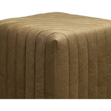 Bryant Leather Finish Cube Ottoman