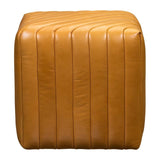 Bryant Leather Finish Cube Ottoman