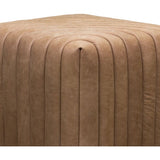 Bryant Leather Finish Cube Ottoman