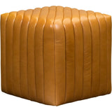 Bryant Leather Finish Cube Ottoman