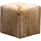 Bryant Leather Plush Comfort Cube Ottoman